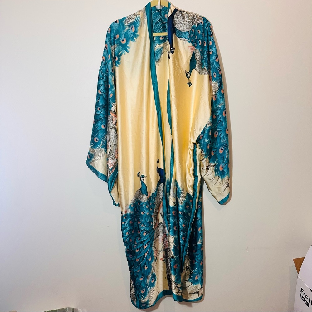 Peacock Kimono Duster